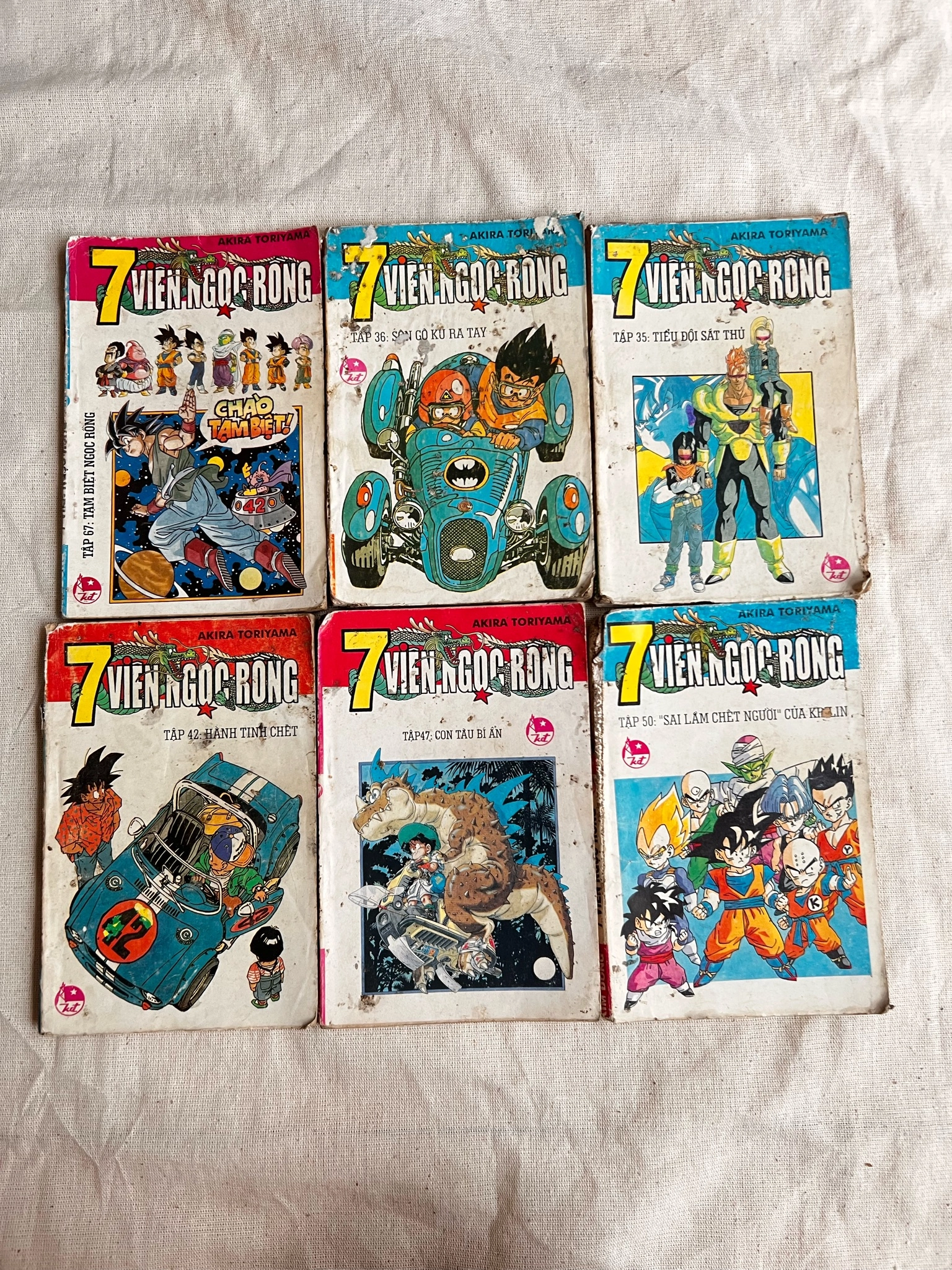 6 quyển lẻ 7 viên Ngọc Rồng - Akira Toriyama- by  - Sách Book Cover - Ngọc Hiển Books