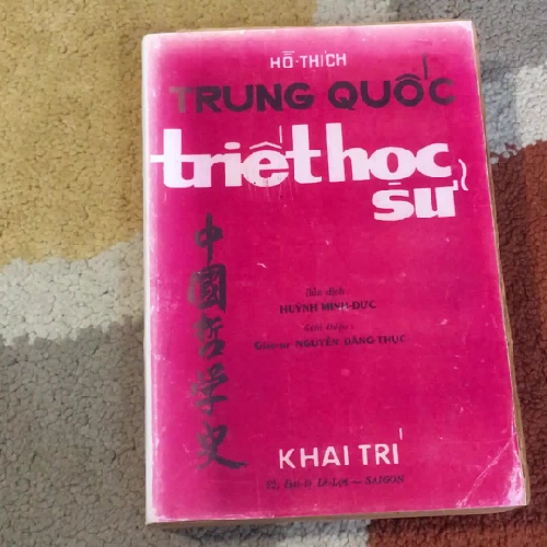 Trung Quốc Triết học sử - Hồ Thích ( Khai Trí 1970) 99402