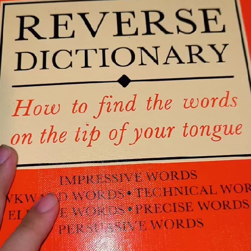Reader's Digest Reverse Dictionary (Hardcover)