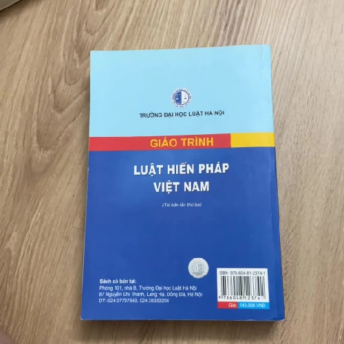 Giáo trình luật hiến pháp Việt Nam - Trường đại học Luật Hà Nội 484438