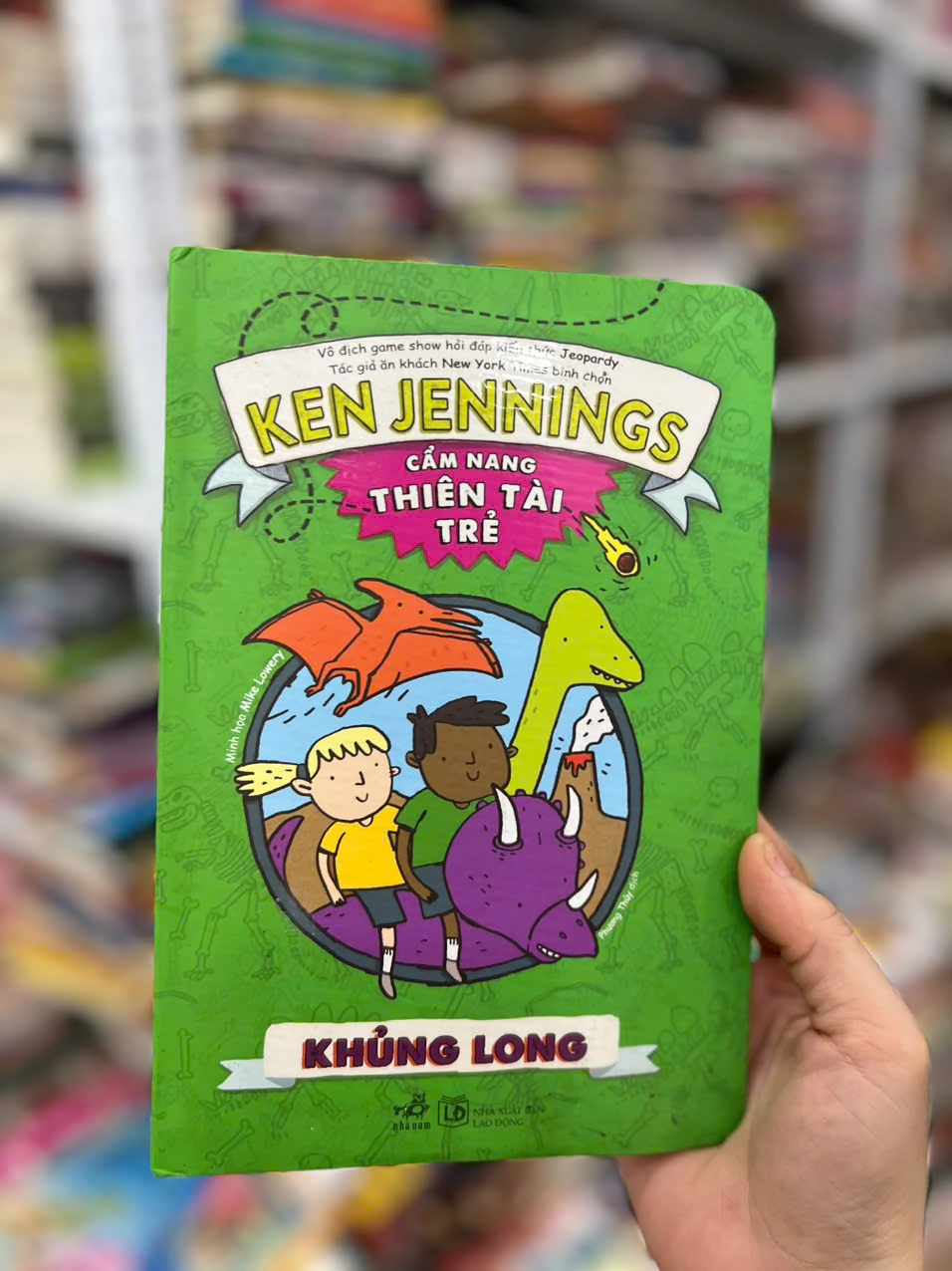 Cẩm Nang Thiên Tài Trẻ : Khủng Long by  - Sách Book Cover - Ngọc Hiển Books