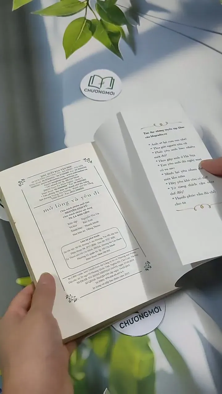 Mở Lòng Và Yêu Đi 707314