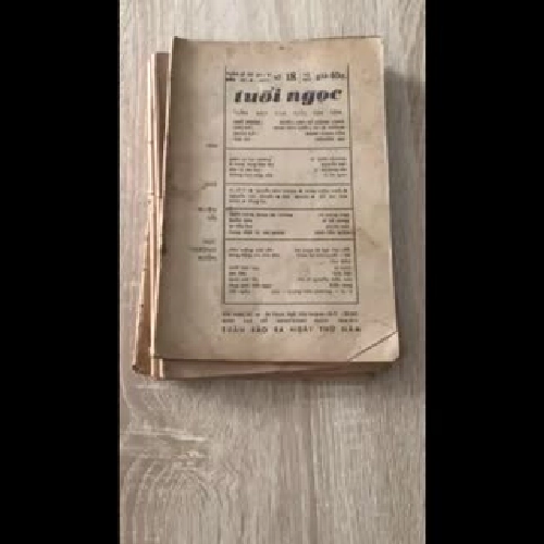 5 cuốn báo TUỔI NGỌC XƯA mất bìa 1971