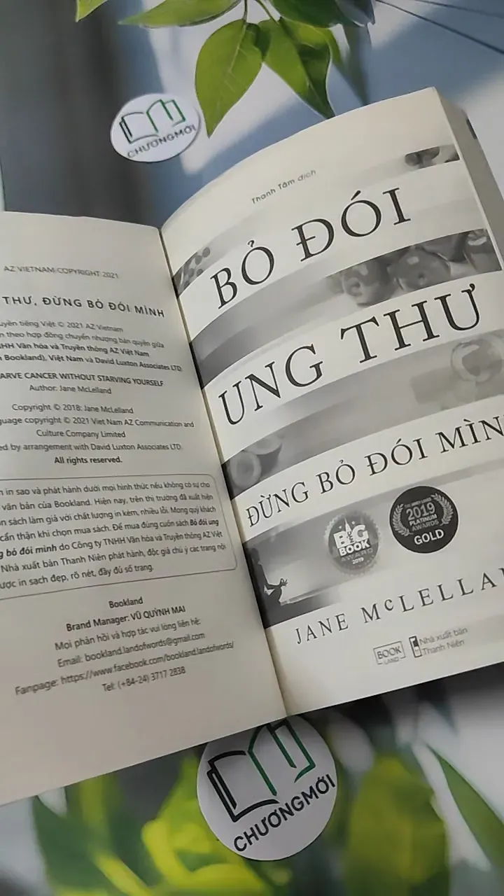 [MIỄN PHÍ BỌC SÁCH] Bỏ Đói Ung Thư, Đừng Bỏ Đói Mình - Jane McLelland 780917