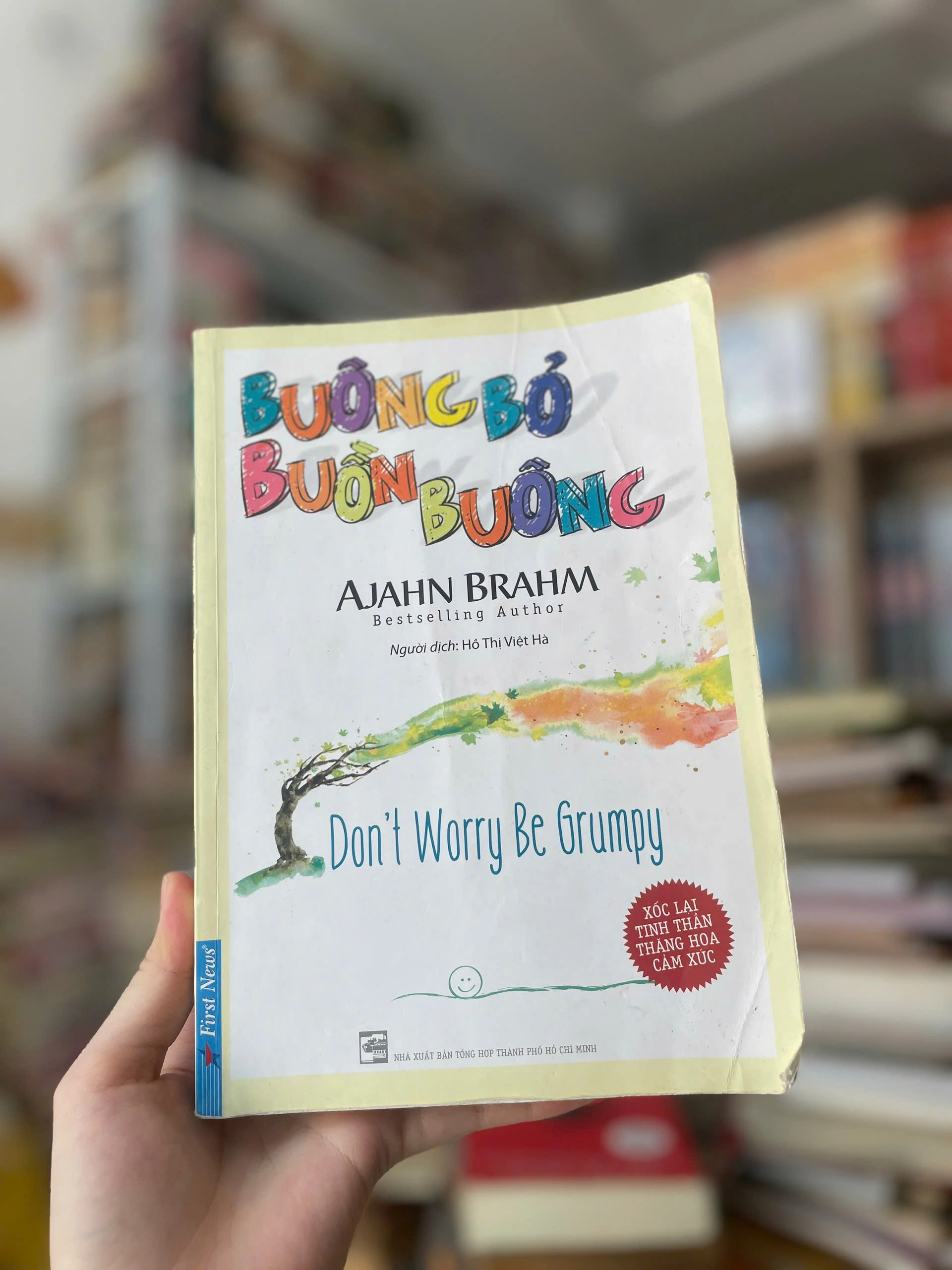 Buông Bỏ, Buồn Buông by Ajahn Brahm - Sách Book Cover - Ngọc Hiển Books