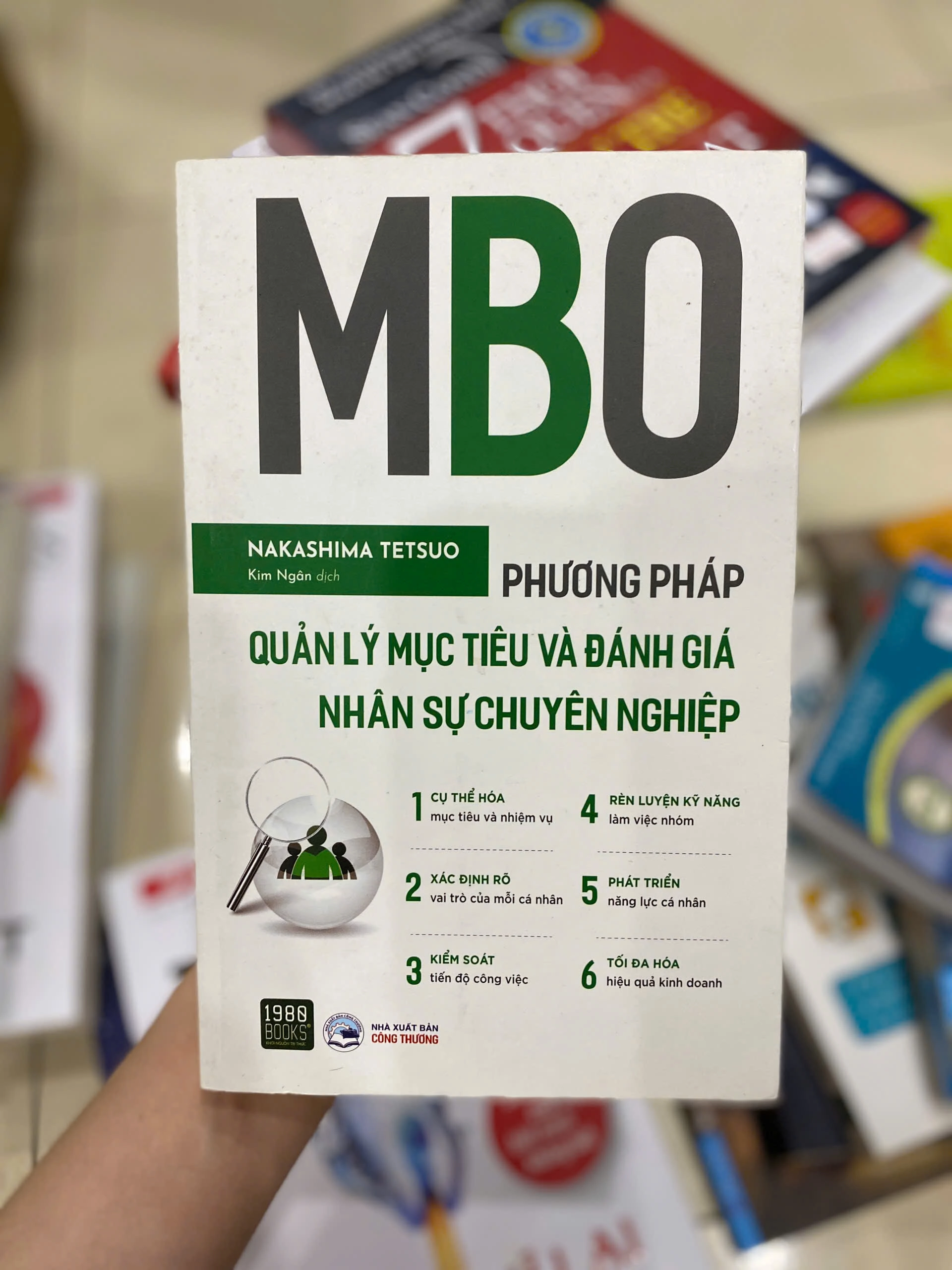 MBO Phương pháp quản lý mục tiêu và đánh giá nhân sự chuyên nghiệp by Nakashima Tetsuo - Sách Book Cover - Ngọc Hiển Books