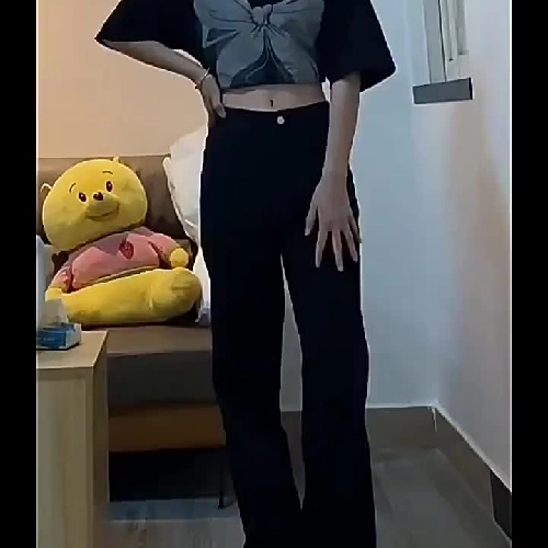 Quần jean nữ ống rộng kiểu dáng retro thời trang mới size M