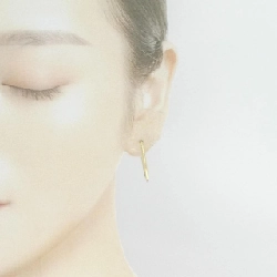 Bông tai hoop 750YG - Hàng hiệu Authentic 876410