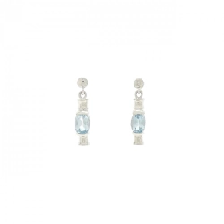 PT Blue Topaz Bông Tai - Hàng hiệu Chính hãng