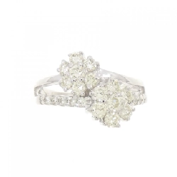 Nhẫn kim cương K18WG hoa 1.04CT 672678