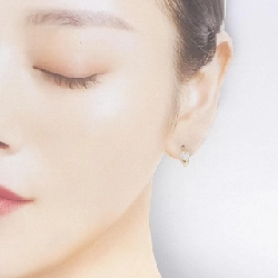 K18YG Cubic Bông tai - Hàng hiệu Chính hãng 868941