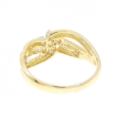 Nhẫn kim cương hoa K18YG 0.32CT 673042