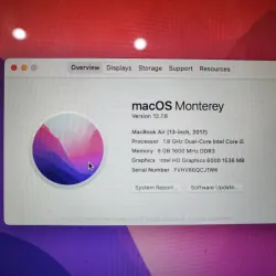 Macbook air 13 2017 8GB 128GB 995024