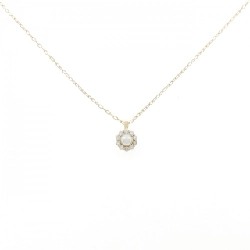 K18YG Ngọc trai Akoya Dây chuyền 3mm - Hàng hiệu Chính hãng