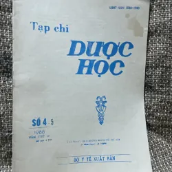 Tạp chí Dược học - khổ lớn số 4-5.1988