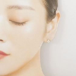 K18YG Bông tai hoa kim cương 0.502CT - Hàng hiệu Chính hãng 866601