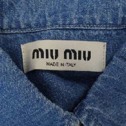 Áo sơ mi chambray MIU MIU GWC104 S232 1294 629621