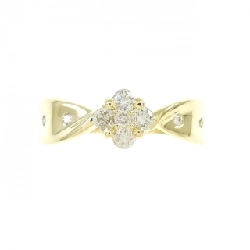 Nhẫn kim cương hoa K18YG 0.20CT 671424