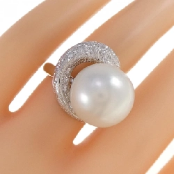 Nhẫn ngọc trai trắng PT900 14.2mm 670283