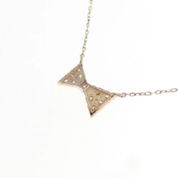 K18PG Dây chuyền kim cương hình ruy băng 0.10CT - Hàng hiệu Chính hãng 862539