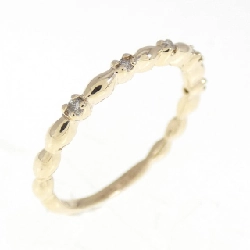 Nhẫn kim cương K10YG 0.04CT