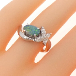 Nhẫn hoa opal đen PT900 0.499CT - Hàng hiệu Authentic 854243