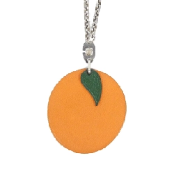 Khóa chìa khóa Hàng hiệu Authentic HERMES ORANGE Fruits Porte Cle 027888CS 772104