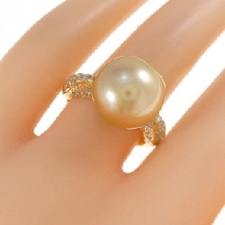 Nhẫn ngọc trai trắng K18YG 12.2mm 667713