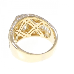 Nhẫn kim cương K18YG 2.280CT M VS2 cắt hình emerald - Hàng hiệu Authentic 874805