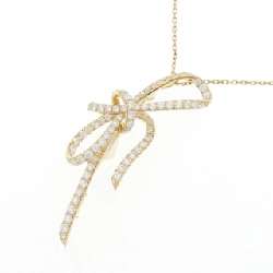 K18YG Dây chuyền kim cương hình ruy băng 2.28CT - Hàng hiệu Chính hãng 847243