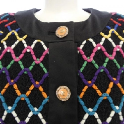 【Mã giảm giá】Áo khoác không cổ CHANEL 642489