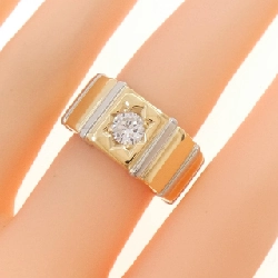 Nhẫn kim cương K18YG/PT900 0.43CT 667115