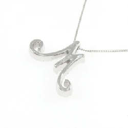 K18WG Chữ cái M Dây chuyền kim cương 0.26CT - Hàng hiệu Chính hãng 857132