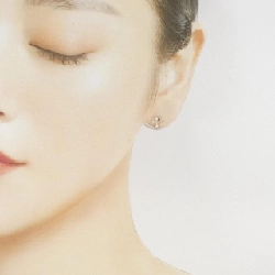 K18PG Bông tai hình chữ thập - Hàng hiệu Chính hãng 863865