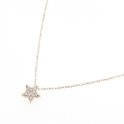 K18PG Ngôi sao Kim cương Dây chuyền 0.06CT - Hàng hiệu Chính hãng 857820