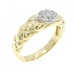 Nhẫn kim cương K18YG/PT900 0.06CT