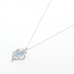K18WG Hoa Xanh Topaz Dây Chuyền 0.80CT - Hàng hiệu Chính hãng 863017