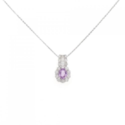 Dây chuyền Sapphire PT900/PT850 0.41CT - Hàng hiệu Chính hãng