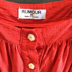 Đầm màu đỏ linen RUMOUR. Thích hợp cho người từ 55kg trở xuống 46016