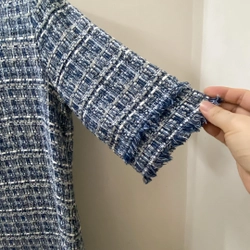 Váy vải tweed hàng xuất dư cắt mác size L 465601