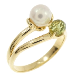 Nhẫn ngọc trai Akoya K18YG 5.2mm