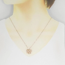 K18PG Hoa Kim Cương Dây Chuyền 0.12CT - Hàng hiệu Chính hãng 861980