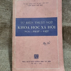 Từ điển thuật ngữ khoa học Nga - Pháp - Việt