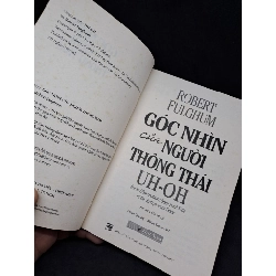 Góc nhìn của người thông thái Robert Fulghum 2019 mới 80% bị ố HCM1808 911874