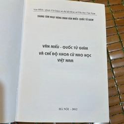 VĂN MIẾU - QUỐC TỬ GIÁM VÀ CHẾ ĐỘ KHOA CỬ VIỆT NAM, bản bìa cứng, xuất bản năm 2012 530422