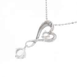 K10WG Dây chuyền hình trái tim Aquamarine - Hàng hiệu Chính hãng 860114