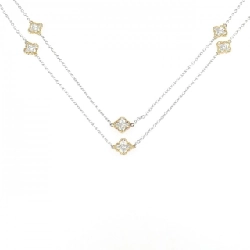 K18WG/K18YG Dây chuyền kim cương 0.22CT - Hàng hiệu Chính hãng