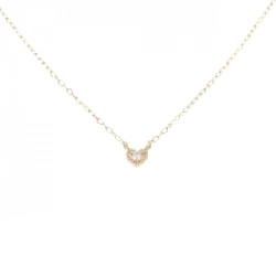 K10YG Dây chuyền hình trái tim kim cương 0.01CT - Hàng hiệu Chính hãng