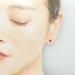 Bông tai ngọc ruby tổng hợp Samantha Tiara - Hàng hiệu Authentic 842513