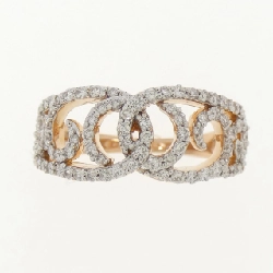 Nhẫn kim cương 750PG 673082